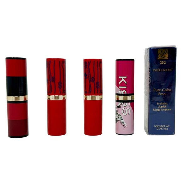 Estee Lauder Pure Color Envy Sculpting Lipstick Set Of 5 - Rebellious Rose Pink - Picture 1 of 10